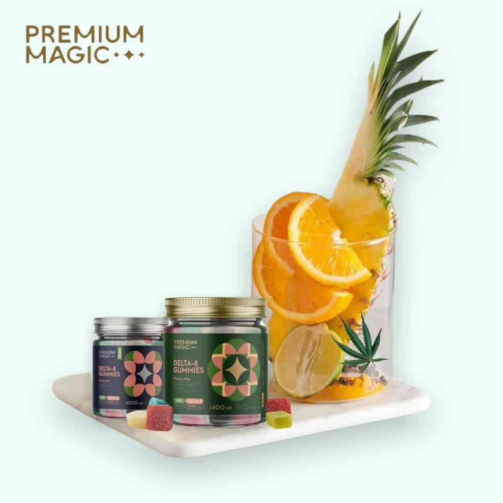 Enjoy Tropic Delta 8 Gummies Pineapple Flavor