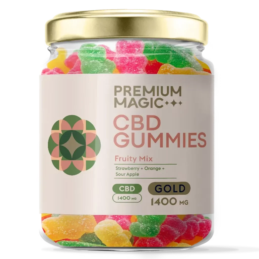 CBD Gummies – Gold Fruity Mix – 1400mg