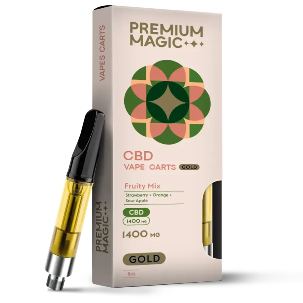 CBD Disposable Vape – Gold Fruity Mix – 1400mg
