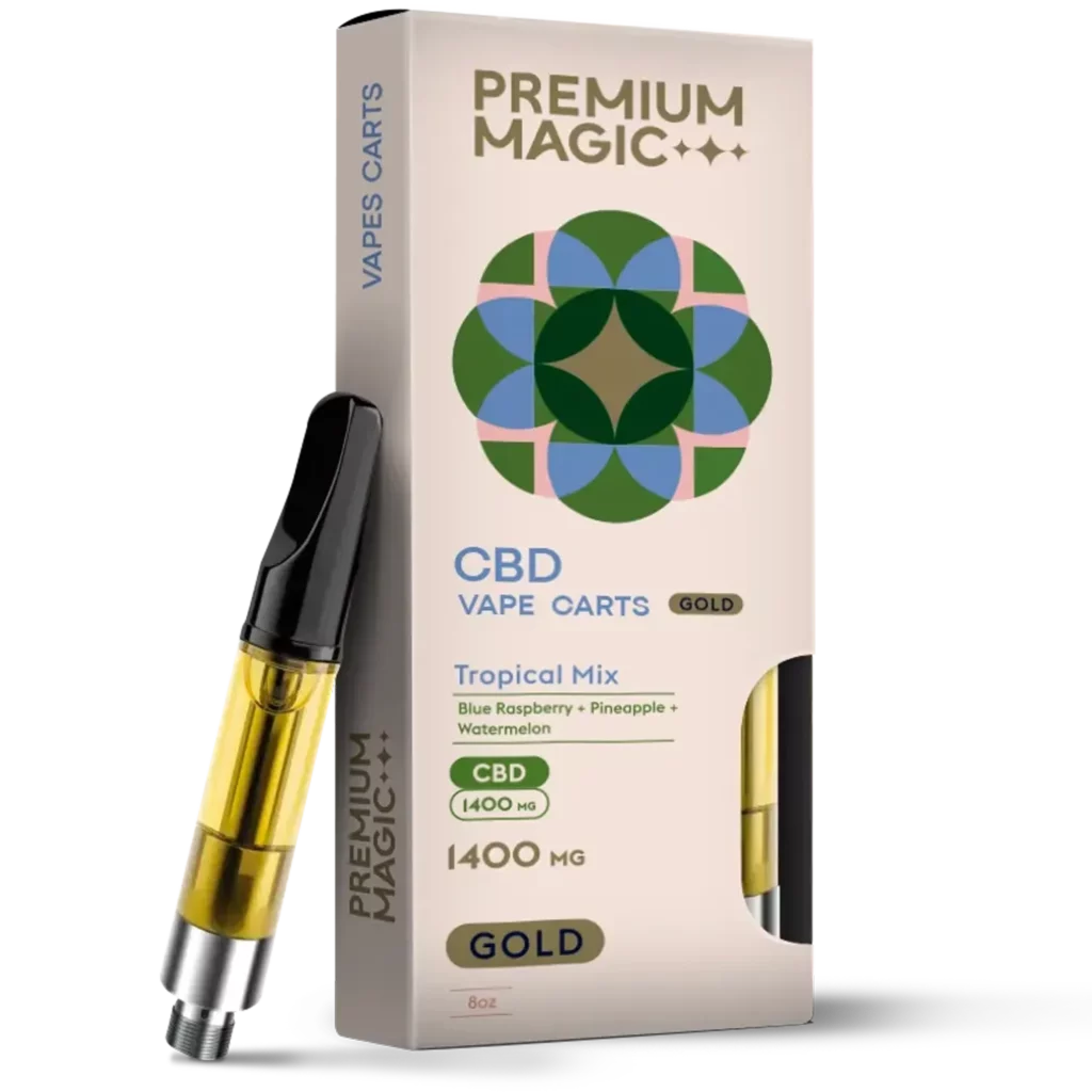 CBD Disposable Vape – Gold Tropical Mix – 1400mg