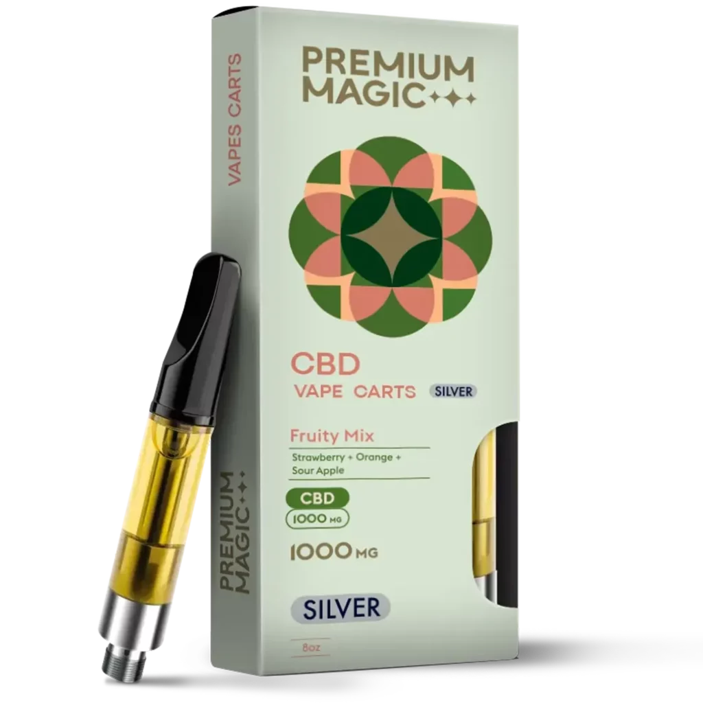 CBD Disposable Vape – Silver Fruity Mix – 1000mg