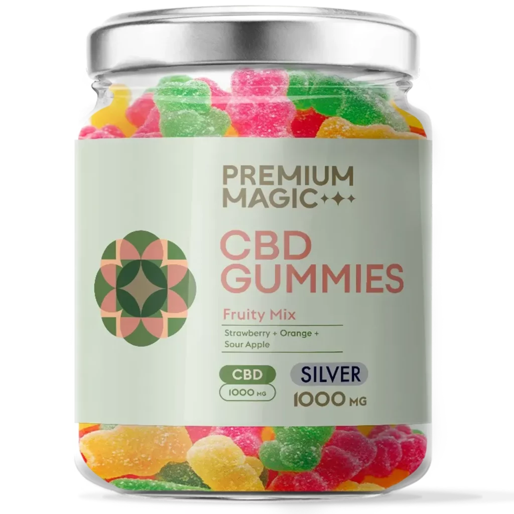 CBD Gummies – Silver Fruity Mix – 1000mg