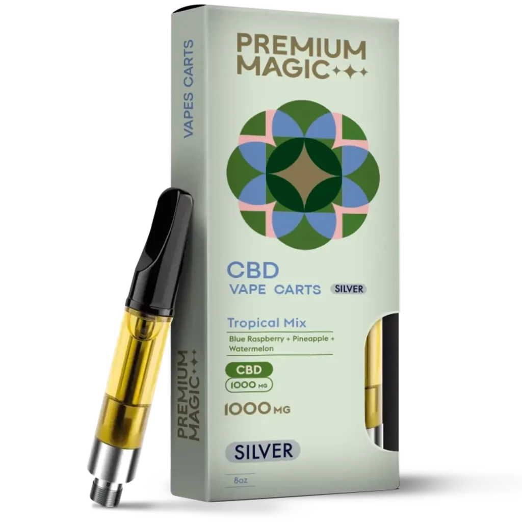 CBD Disposable Vape – Silver Tropical Mix – 1000mg