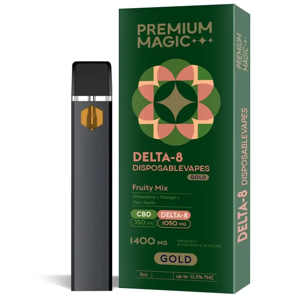 Delta-8 Vape Cartridge – Gold Fruity Mix – 1400mg