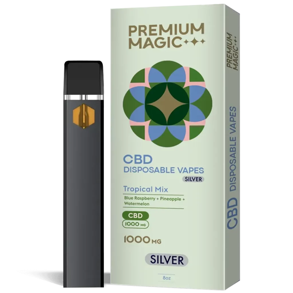 CBD Vape Cartridge – Silver Tropical Mix – 1000mg